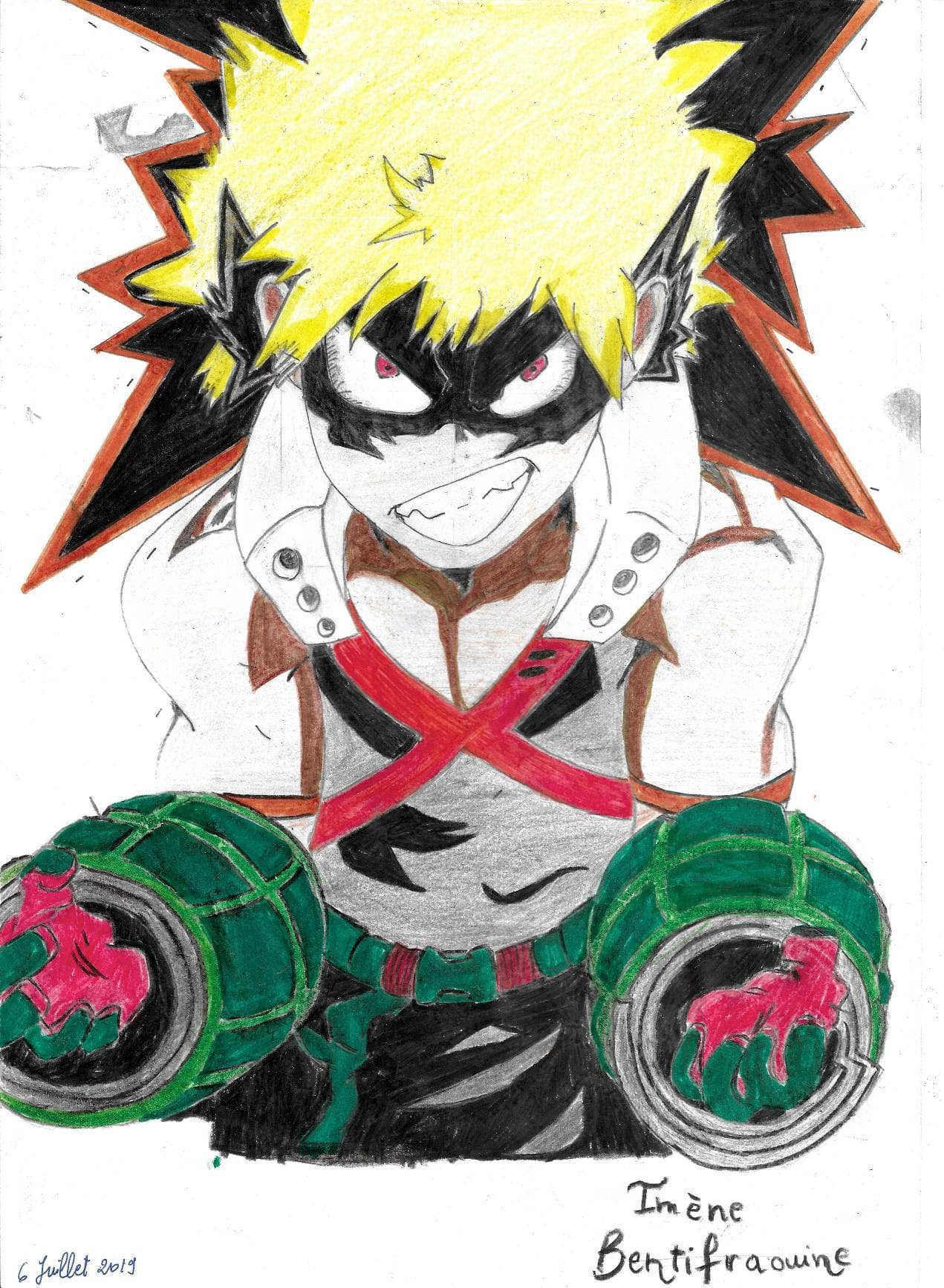 Bakugou Explosif, dessin manga 2019