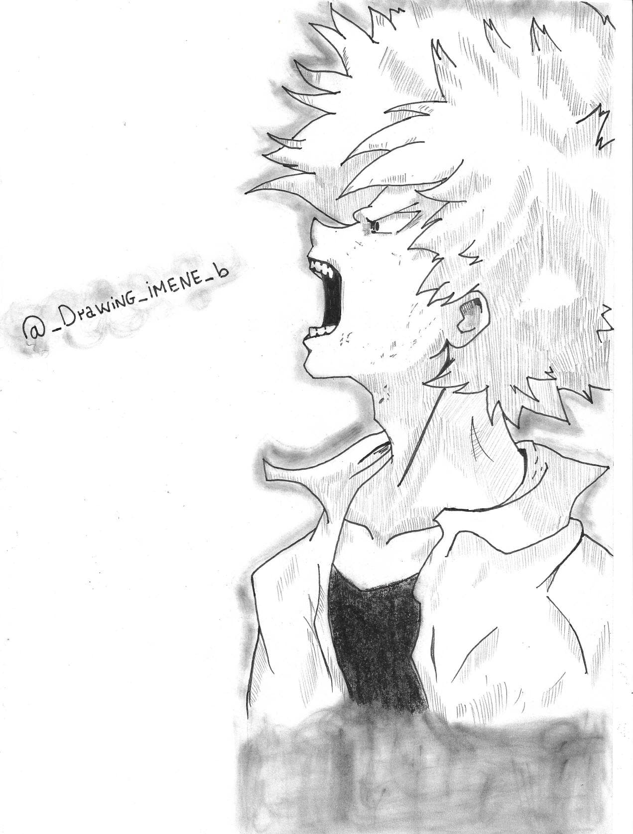 Bakugou Katsuki, dessin manga 2019