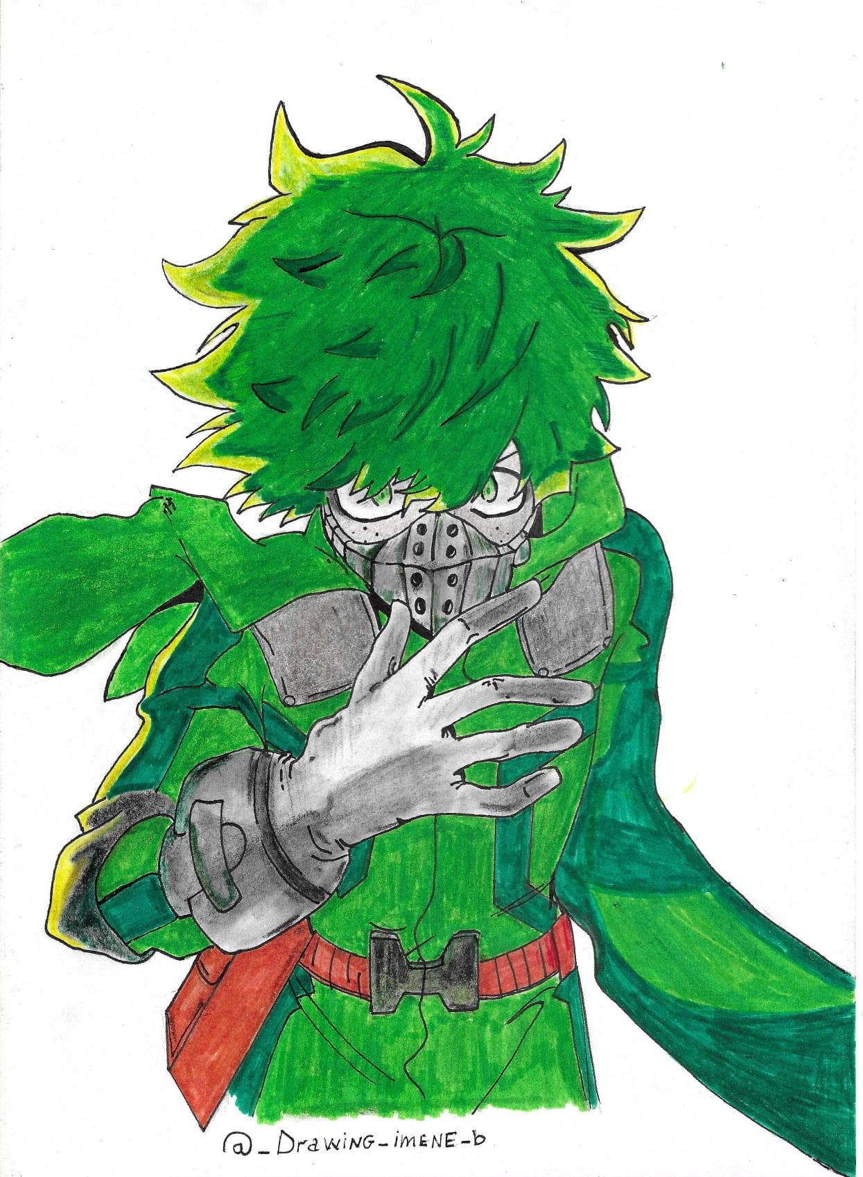 Deku Masque, dessin manga 2019