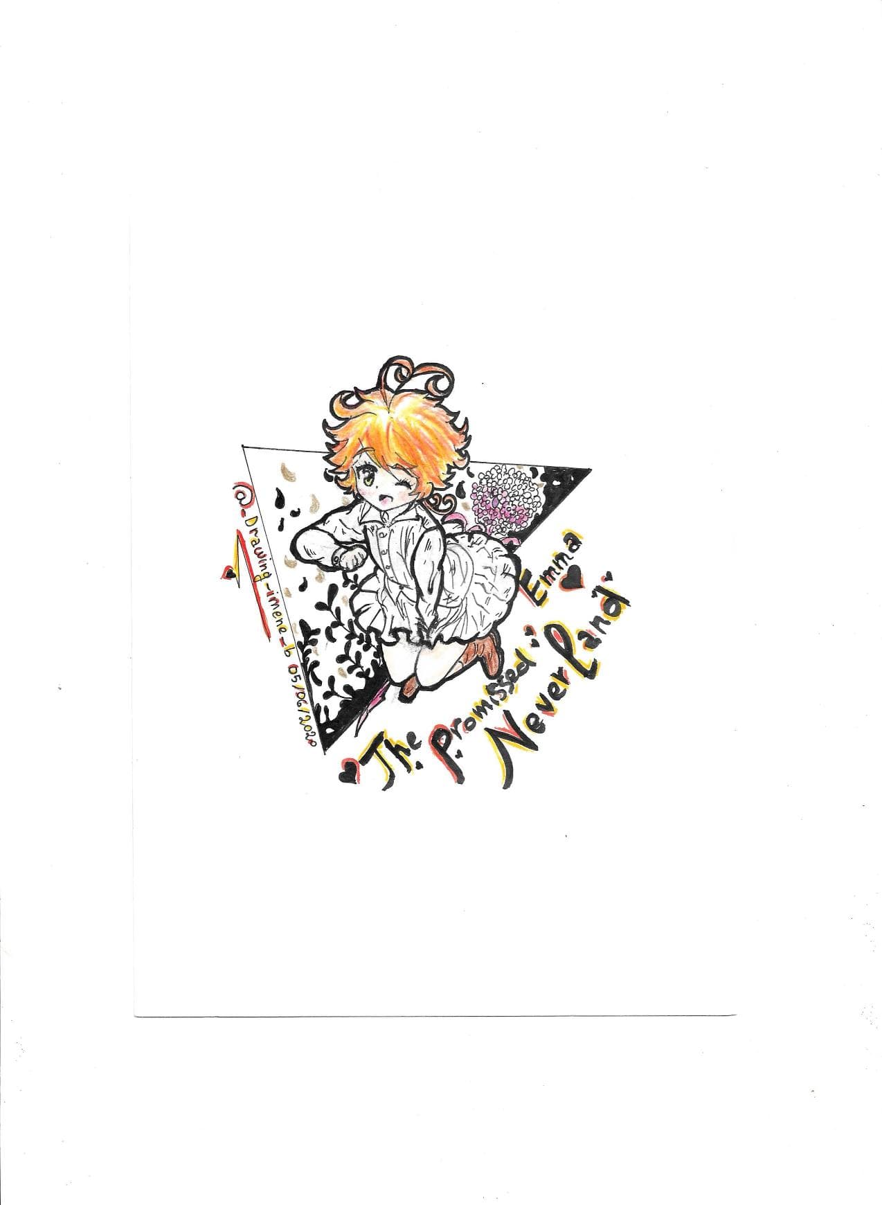 Emma Neverland, dessin manga 2019