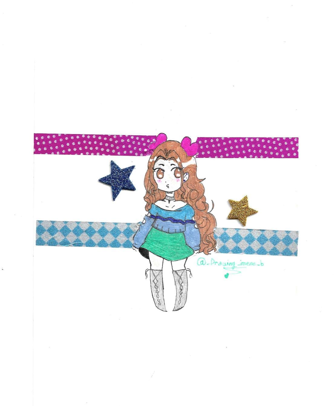 Fille Rubans, dessin manga 2019