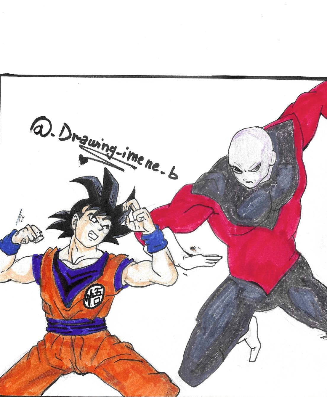 Goku Jiren, dessin manga 2019