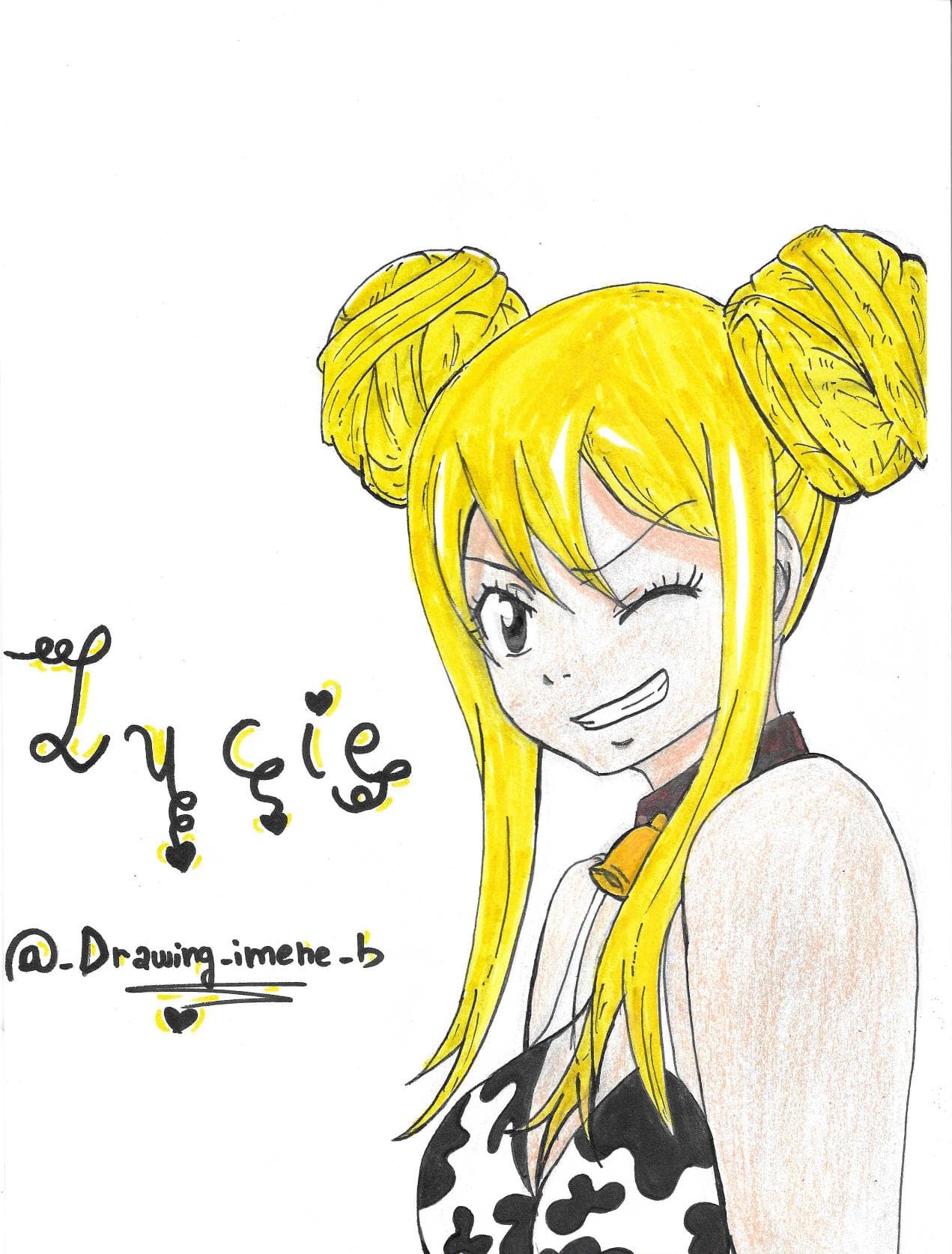 Lucy Heartfilia, dessin manga 2019