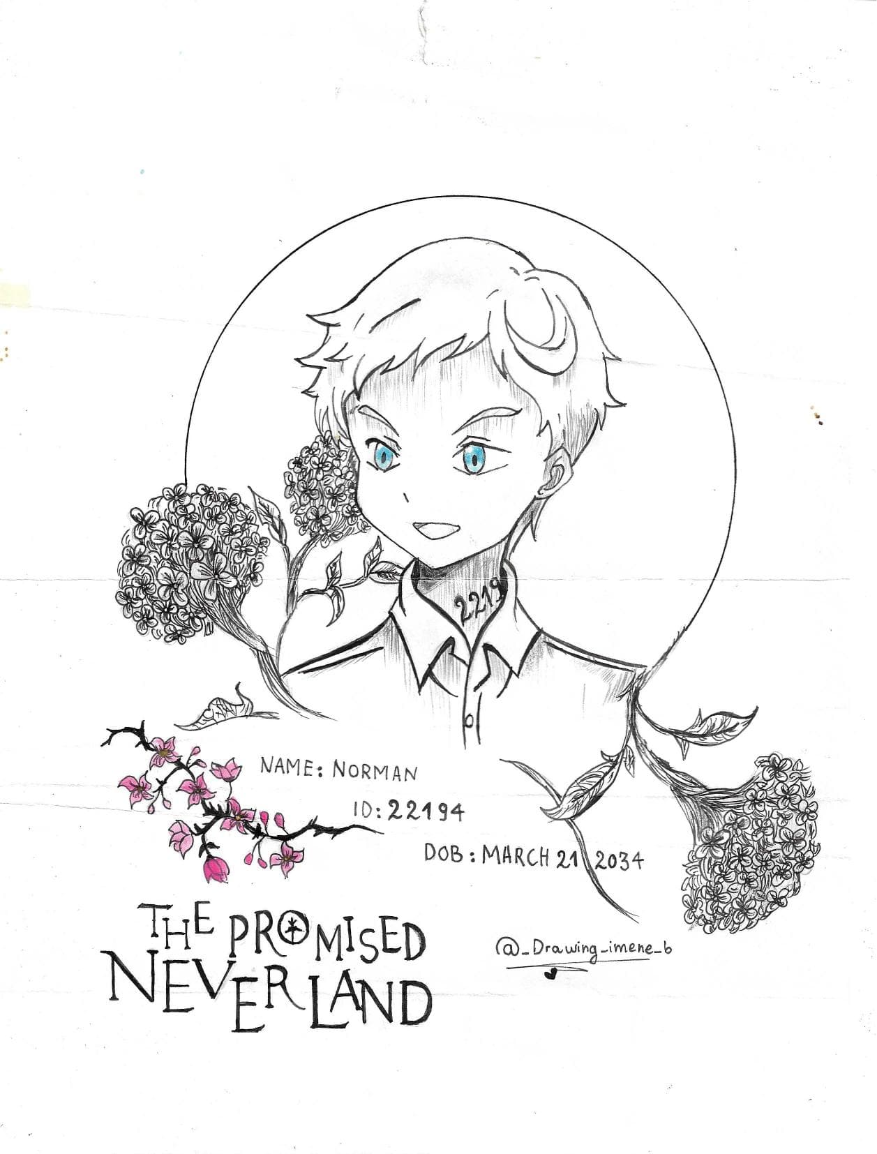 Norman Neverland, dessin manga 2019