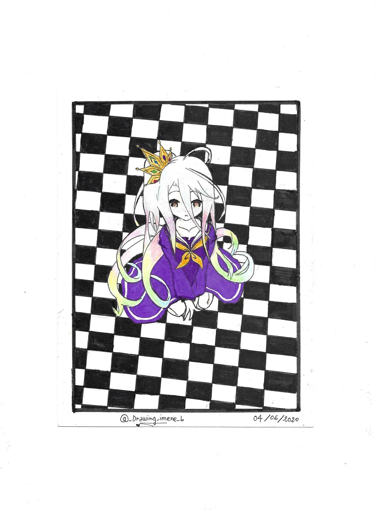 Princesse Echiquier, dessin manga 2019